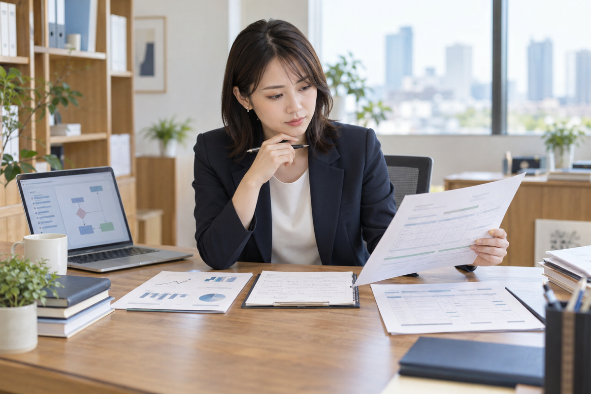BAR・ISC・TCPの出題領域と仕事とのつながりを比較する学習机